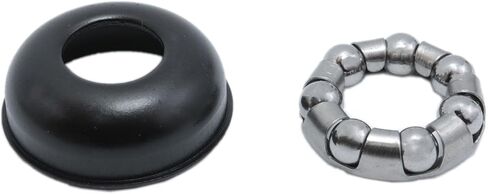 4PCS Blcak Bicycle Rear Hub Cups3/8inch Bicycle Accessories Bike 1/4" X 7 Balls Bearing Retainermountain Bicycle Bearing hub for Mountain Bikes,Road Bikes, Training Bikes in Saudi Arabia