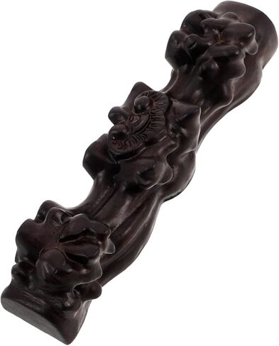 Holibanna حامل فلوت خشبي حامل مسجل سطح المكتب حامل الآلات الموسيقية منحوت عرض ديكور لاثنين من المزامير مناسب للمنزل والاستوديو in Kuwait