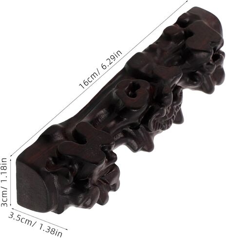 Holibanna حامل فلوت خشبي حامل مسجل سطح المكتب حامل الآلات الموسيقية منحوت عرض ديكور لاثنين من المزامير مناسب للمنزل والاستوديو in Kuwait