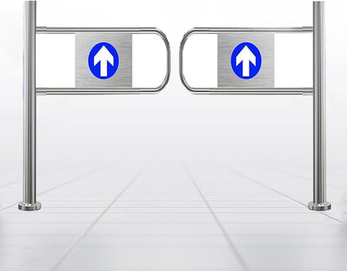 بوابة أمان تغلق تلقائيًا لمدخل السوبر ماركت، حل باب متأرجح في اتجاه واحد لأمن المتجر in Kuwait