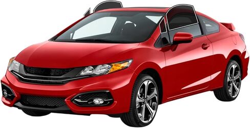 AUTOTEK Precut Windows Tint Film All Sides Cars Sun Blocking Protection Privacy Anti Shatter Glass 2 Ply Film Any Tint Shade kit for Honda Civic Coupe 2012-2015 in Saudi Arabia