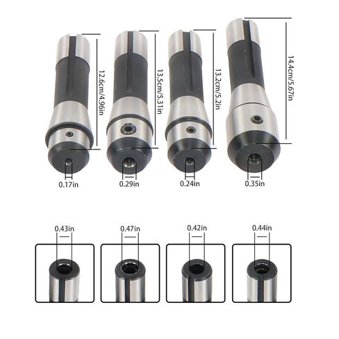 8Pcs R8 End Mill Tool Holder Adapter (3/16" 1/4" 5/16" 3/8" 1/2" 5/8" 3/4" 1") for Milling Machine in Saudi Arabia