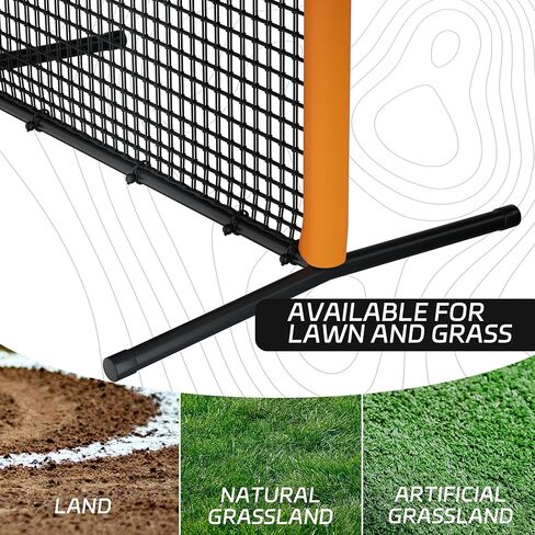 MR Professional Baseball Pitching Screen 7x4FT, Baseball Softball Portable Batting Screen, Protective Pitcher Safety Net in Saudi Arabia