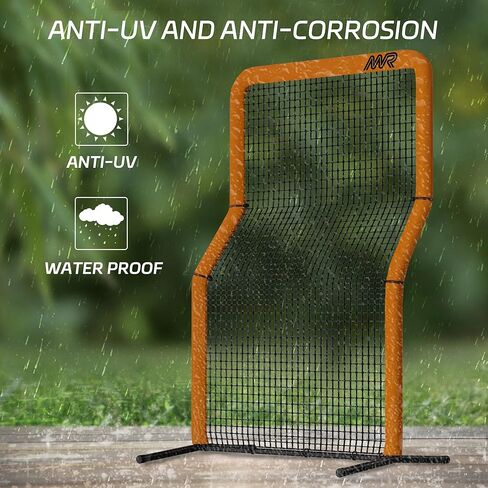 MR Professional Baseball Pitching Screen 7x4FT, Baseball Softball Portable Batting Screen, Protective Pitcher Safety Net in Saudi Arabia