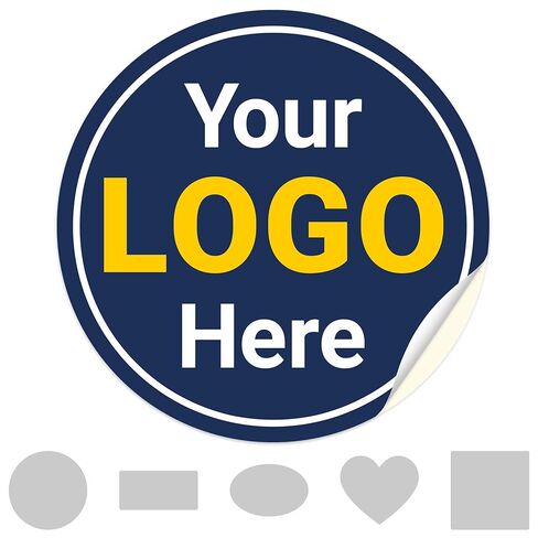 Custom Stickers, Custom Stickers for Business Logo Vinyl Product Labels, 6 Shapes, 4 Mil Vinyl Decal Stickers UV Protected, Made in USA by Sigo Signs in Saudi Arabia