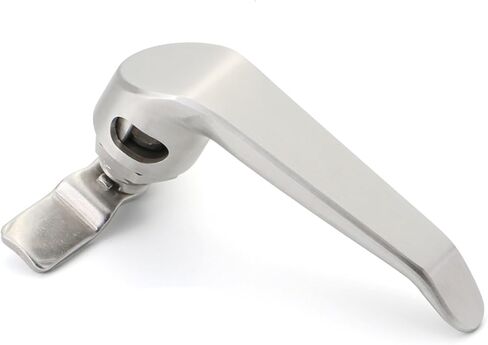 B-1308 L Type Keyless Door Handle Lock 316 Stainless Steel with Padlock and Latch 1Pcs in Saudi Arabia