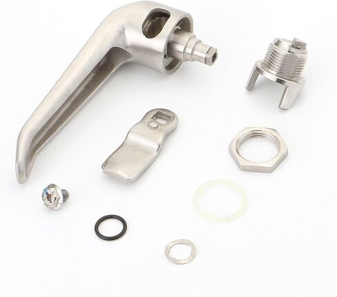 B-1308 L Type Keyless Door Handle Lock 316 Stainless Steel with Padlock and Latch 1Pcs in Saudi Arabia
