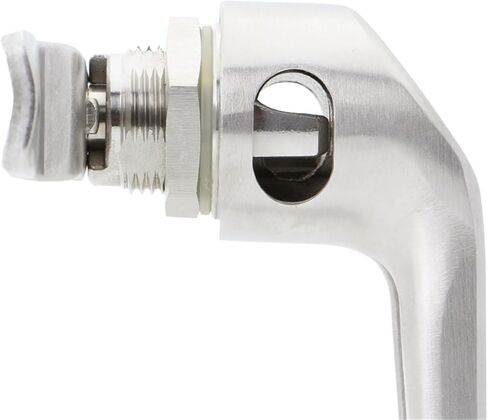 B-1308 L Type Keyless Door Handle Lock 316 Stainless Steel with Padlock and Latch 1Pcs in Saudi Arabia