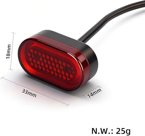 Electric Scooter Tail Light Replacement for Segway Ninebot F20 F30 Kickscooter, Warning Brake LED Lamp Tail Light Replacement Original Accessories in Saudi Arabia