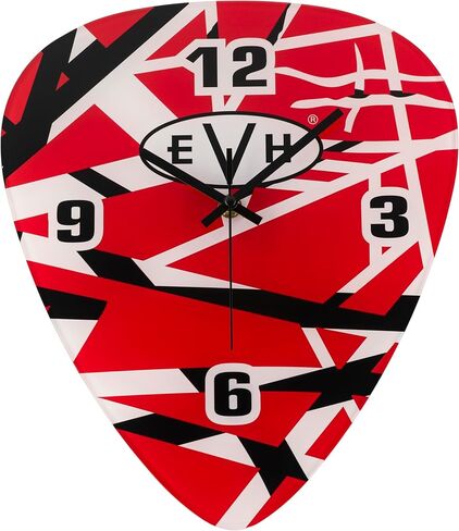 EVH Pick Shape Clock, Red/White/Black Stripes in Saudi Arabia
