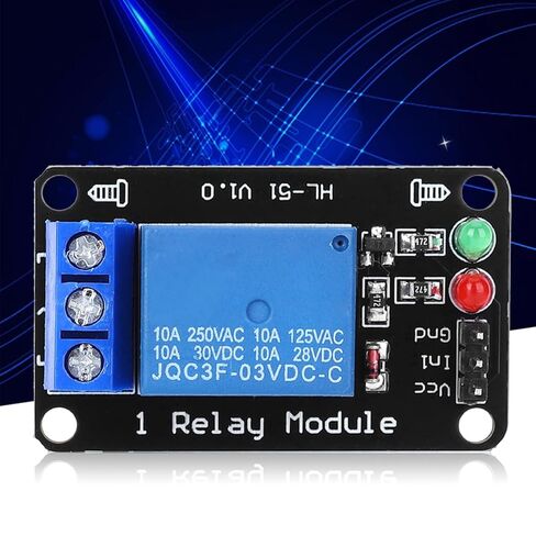 3.3V Single Channel Relay Module with Optocoupler Isolation for Breadboard PCB Mount 10A 250V AC Electronic Control in Saudi Arabia