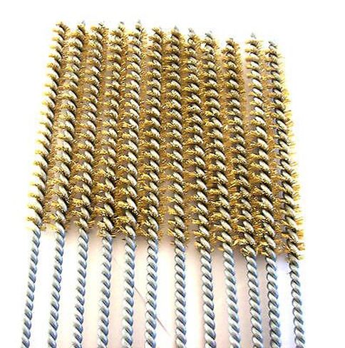 6 Goliath Industrial 16" Brass Wire Tube Cleaning Brush 3/8" TB38B Brushes Gun in Kuwait