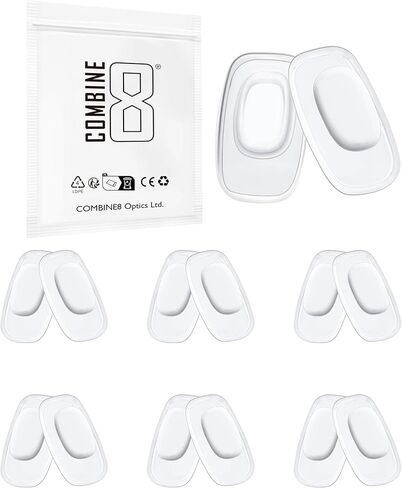 6 Pairs Clear Nose Pad for Costa South Point/Flagler/Ponce; for Oakley Cartridge/Latch Key/Diecutter/Latch Alpha Eyeglasses in Saudi Arabia