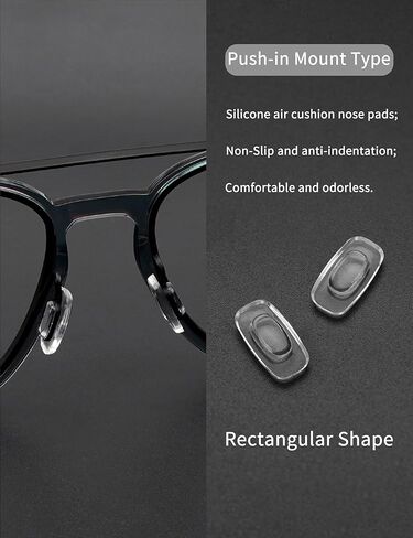 6 Pairs Clear Nose Pad for Costa South Point/Flagler/Ponce; for Oakley Cartridge/Latch Key/Diecutter/Latch Alpha Eyeglasses in Saudi Arabia