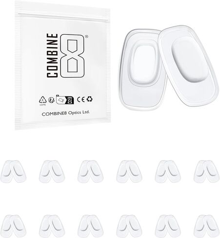 6 Pairs Clear Nose Pad for Costa South Point/Flagler/Ponce; for Oakley Cartridge/Latch Key/Diecutter/Latch Alpha Eyeglasses in Saudi Arabia