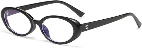 Retro Oval Blue Light Blocking Glasses for Women Men Fashion 90s Vintage Small Eyeglasses in Saudi Arabia