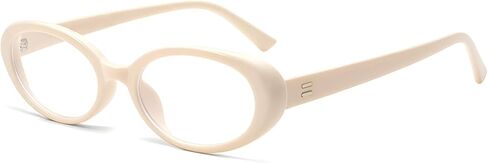 Retro Oval Blue Light Blocking Glasses for Women Men Fashion 90s Vintage Small Eyeglasses in Kuwait