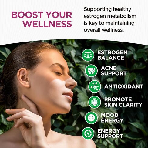 مكمل قطرات سائلة من DIM للنساء - تناغم الهرمونات للنساء ومكملات حب الشباب مع الفيتامينات المتعددة والإينوزيتول والسلفورفان - توازن الهرمونات، دعم البشرة والمزاج الشفاف، نكهة التوت المختلطة 2 أونصة سائلة in Kuwait