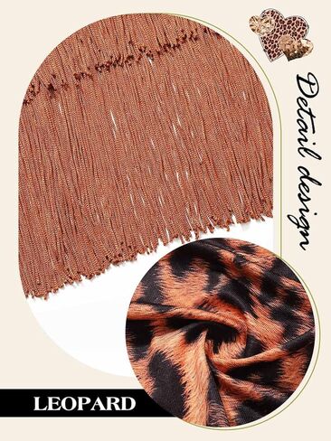 TWINKLEDE Latin Fringe Dance Skirt Leopard Wrap Hip Scarf Skirts for Women in Saudi Arabia