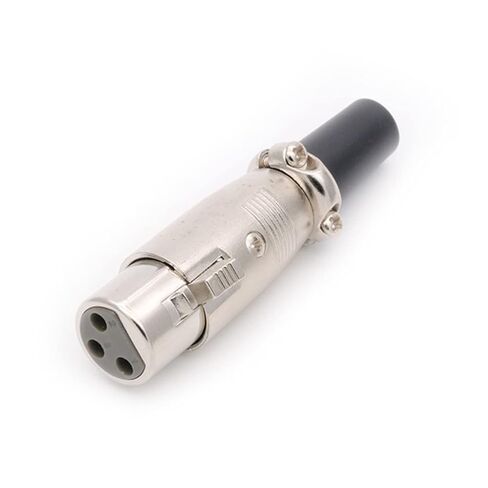 1Pcs/lot 3Pin XLR Male and Female Microphone Audio Cable Plug Connectors Metal Cable Plug Terminals(1xF 3P) in Saudi Arabia