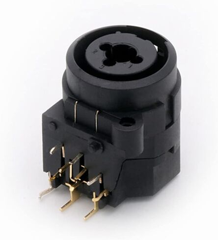 X L R موصل وظيفة مزدوجة لوحة جبل الهيكل أنثى جاك 11Pin أنثى مقبس متفرع زاوية عازمة 10 قطعة in Kuwait