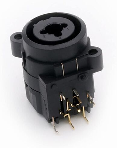 X L R موصل وظيفة مزدوجة لوحة جبل الهيكل أنثى جاك 11Pin أنثى مقبس متفرع زاوية عازمة 10 قطعة in Kuwait