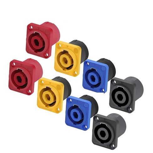 10 قطعة/الوحدة 4 دبوس المتكلم موصل الطاقة أنثى جاك لوحة جبل 4 القطب 4 الأساسية الهيكل المقبس مكبر للصوت هيكل مكبر الصوت (الأحمر) in Kuwait