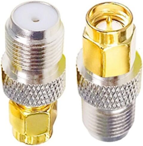 10PCS SMA Male to F Female RF Coaxial Adapter F Type Jack to SMA Plug Convertor RF Coax Straight Connector(2PCS) in Saudi Arabia