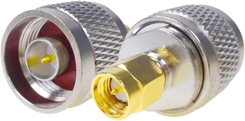 RF اقناع N ذكر إلى S M A ذكر موصل محوري S M A إلى N محول القابس 2 قطعة in Kuwait