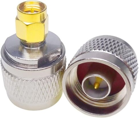 RF اقناع N ذكر إلى S M A ذكر موصل محوري S M A إلى N محول القابس 2 قطعة in Kuwait