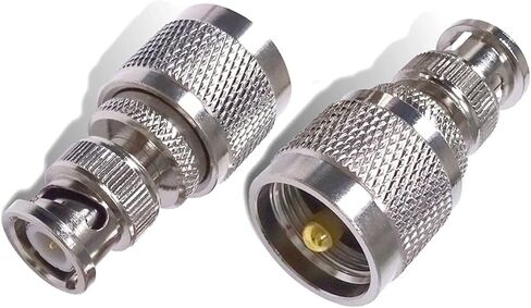 B N C ذكر إلى U H F PL259 ذكر التوصيل RF محول موصل محوري لملحقات هوائي الراديو C20065 1 قطعة in Kuwait