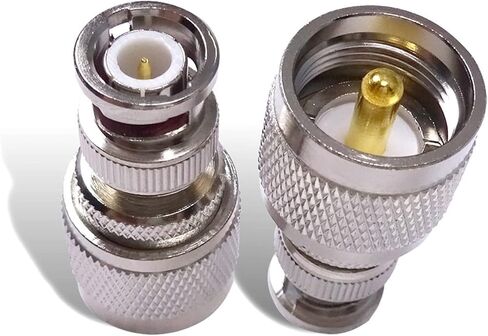 B N C ذكر إلى U H F PL259 ذكر التوصيل RF محول موصل محوري لملحقات هوائي الراديو C20065 1 قطعة in Kuwait