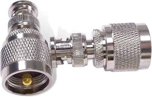 B N C ذكر إلى U H F PL259 ذكر التوصيل RF محول موصل محوري لملحقات هوائي الراديو C20065 1 قطعة in Kuwait