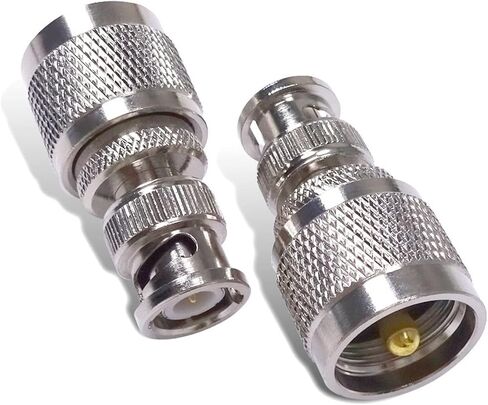 B N C ذكر إلى U H F PL259 ذكر التوصيل RF محول موصل محوري لملحقات هوائي الراديو C20065 1 قطعة in Kuwait