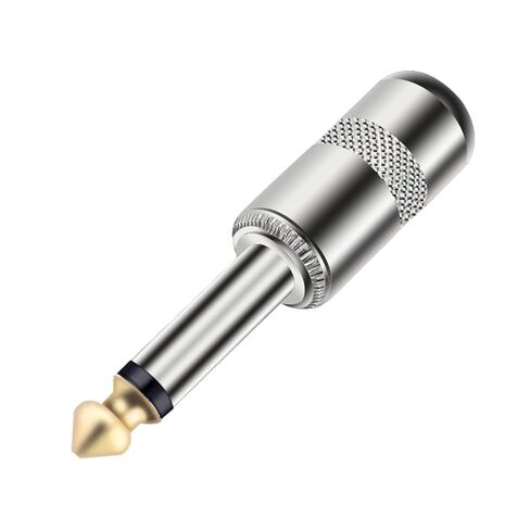 2 قطعة 1/4 بوصة ذكر التوصيل 6.35 مللي متر جاك أحادية/ستيريو موصل تأثيرات دواسة ميكروفون موصل قابس (TC065-A) in Kuwait