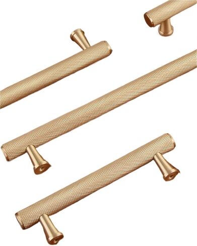 خزائن المطبخ النحاسية سحب درج الأجهزة T-Bars مقبض 1 قطعة (4-L-100mm-64mm) in Kuwait