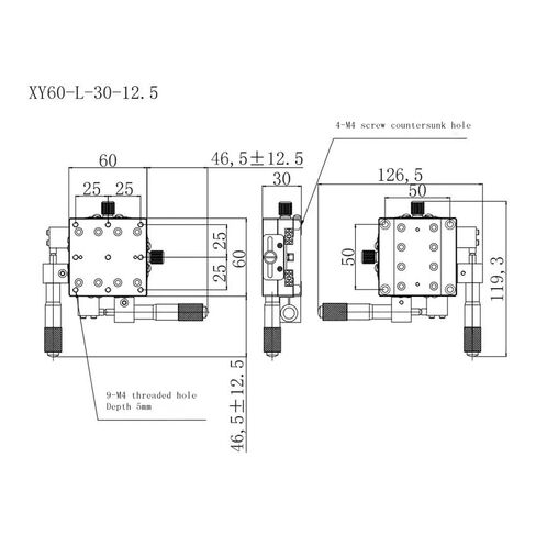 XY60-L, XY-axis fine-Tuning high-Precision Displacement Slide in Saudi Arabia