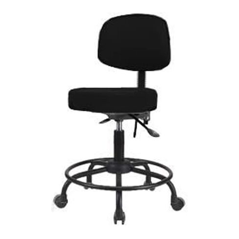 توماس VDHST-RT-T1-RC-c8605 مقعد مرتفع للمكتب مع قاعدة أنبوبية خلفية ومستديرة، مع إمالة، عجلة، رمادي in Kuwait