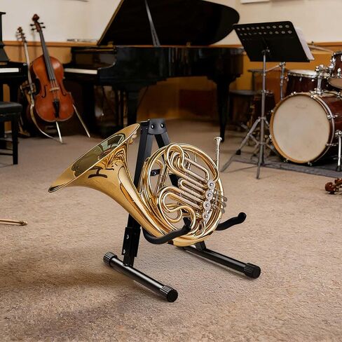 AW 10 قطعة حامل جيتار قابل للطي أرضية A-إطار مع أذرع رغوية عرض أداة سوداء عالمية لباس كهربائي صوتي in Kuwait