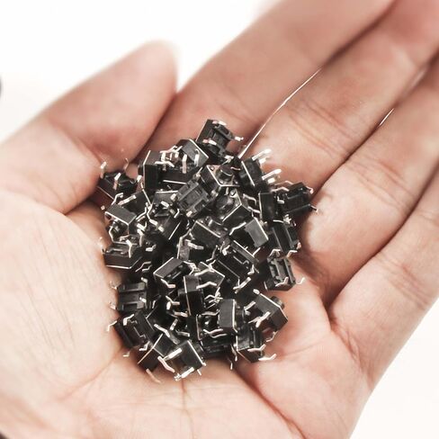 120 قطعة 6 مللي متر 4 دبوس مايكرو لحظة اللمس مفتاح بـزر دفع سريع اللباقة زر 6x6x5mm in Kuwait