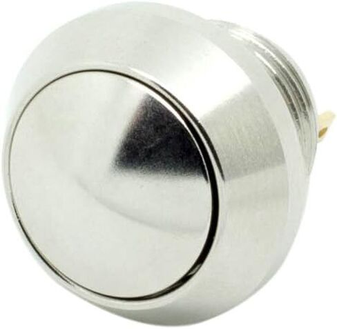 Alpinetech 12 مللي متر 1/2 "مكافحة المخرب الفولاذ المقاوم للصدأ لحظة مفتاح بـزر دفع معدني دبوس محطة قبة زر عادة مفتوحة 1NO in Kuwait