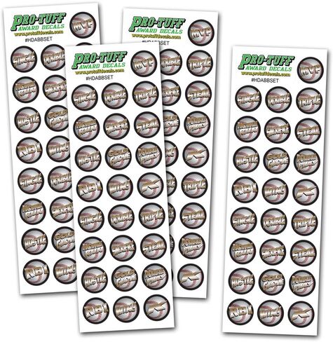 مجموعة ملصقات لخوذة البيسبول عالية الدقة من الفينيل بسمك 20 مل (100 ملصق) جوائز متنوعة in Kuwait