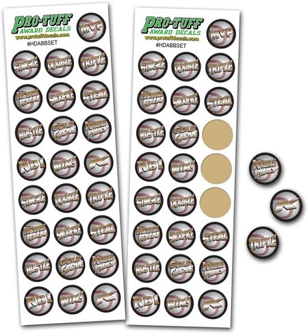 مجموعة ملصقات لخوذة البيسبول عالية الدقة من الفينيل بسمك 20 مل (100 ملصق) جوائز متنوعة in Kuwait