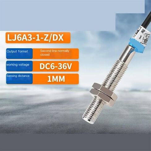1PCS inductive Proximity Switch LJ6A3-1-Z/DX Metal Sensor m6 DC Two-Wire Normally NC 6-36V(M6 DC Two-Wire nc) in Saudi Arabia