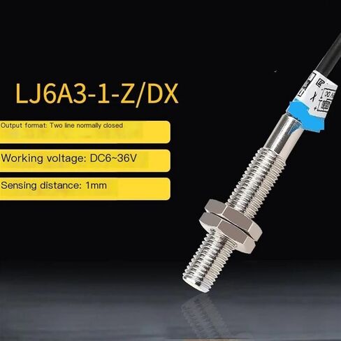 1PCS inductive Proximity Switch LJ6A3-1-Z/DX Metal Sensor m6 DC Two-Wire Normally NC 6-36V(M6 DC Two-Wire nc) in Saudi Arabia