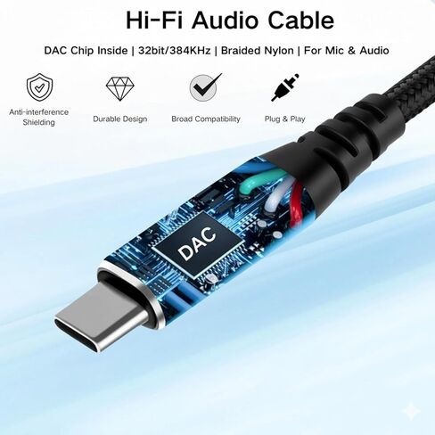 USB C to Dual XLR Male Audio Cable, 10FT USB C to 2 Male XLR Stereo Power Amplifier Cable for Mobile Phone USB C Connection Active Speaker, Black Braided in Saudi Arabia