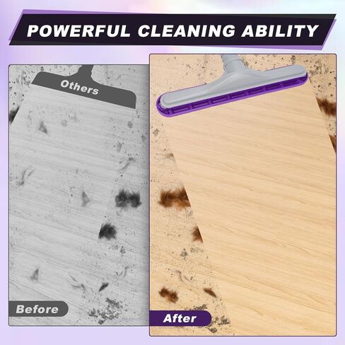 101446 أداة أرضية EZ Glide لمكنسات الظهر ProTeam 10 QT و6 QT وHoover Commercial C2401 - 1.5 بوصة تناسب عصا اقتران الجوز - رأس فرشاة نايلون متعدد الأسطح للأرضيات الصلبة والسجاد منخفض الوبر، 14 بوصة in Kuwait