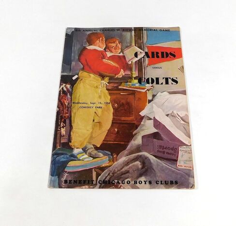 1954 Baltimore Colts at Chicago Cardinals NFL Football Program 9-15-54 - NFL Programs in Saudi Arabia