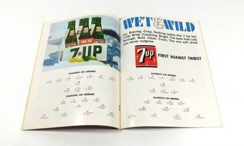 1966 San Diego Chargers at Boston Patriots AFL Football Program 10-23-66 - NFL Programs in Saudi Arabia