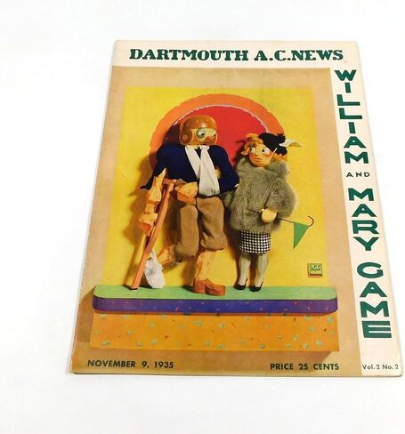 1935 William & Mary at Dartmouth College Football Program 11-9-35 - College Programs in Saudi Arabia